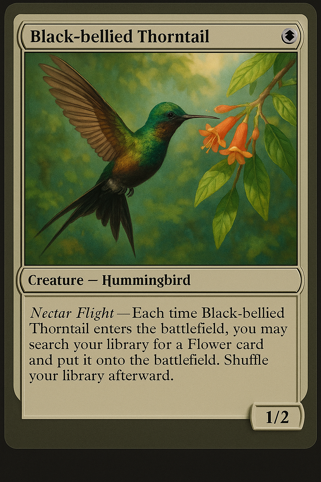 Black-bellied Thorntail